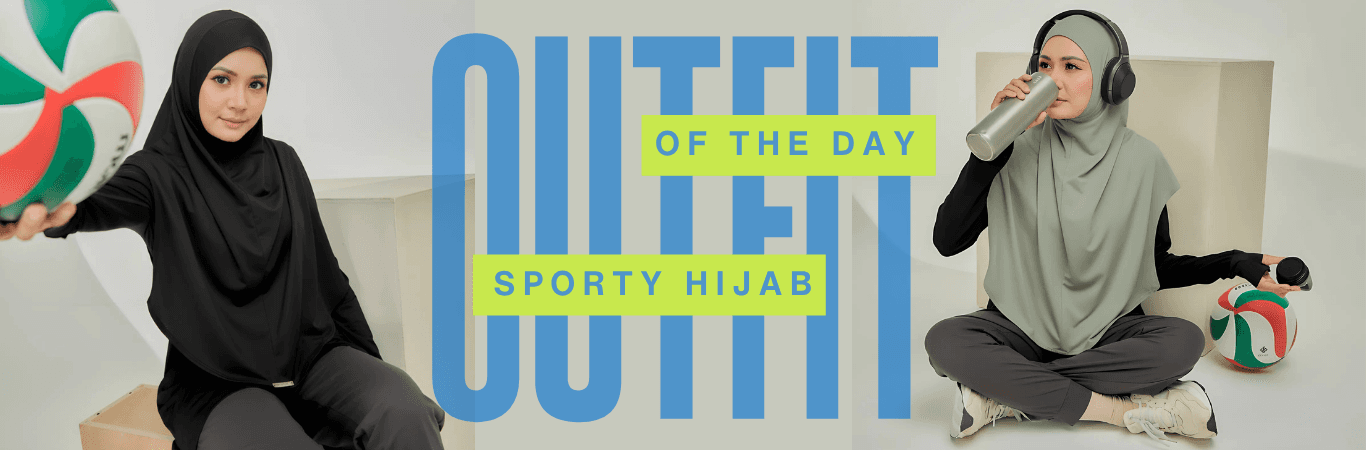 AMINAHIJAB - Outfit of the Day Sporty Hijab